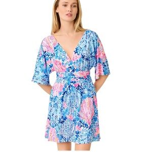 Lilly Pulitzer Skirted Skort Romper Parigi Resort White Sway With Me Sz S NEW